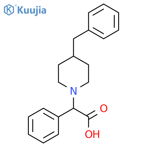 (4-Benzyl-piperidin-1-yl)-phenyl-acetic acid structure