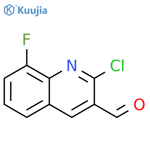 2-chloro-8-fluoroquinoline-3-carbaldehyde structure