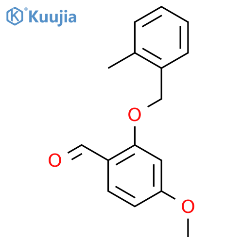 4-methoxy-2-(2-methylphenyl)methoxybenzaldehyde structure