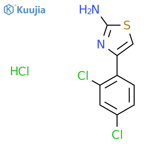 4-(2,4-Dichlorophenyl)thiazol-2-amine hydrochloride structure