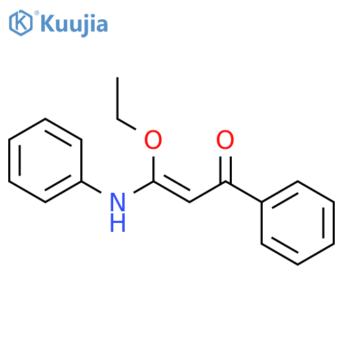 2-Propen-1-one, 3-ethoxy-1-phenyl-3-(phenylamino)- structure