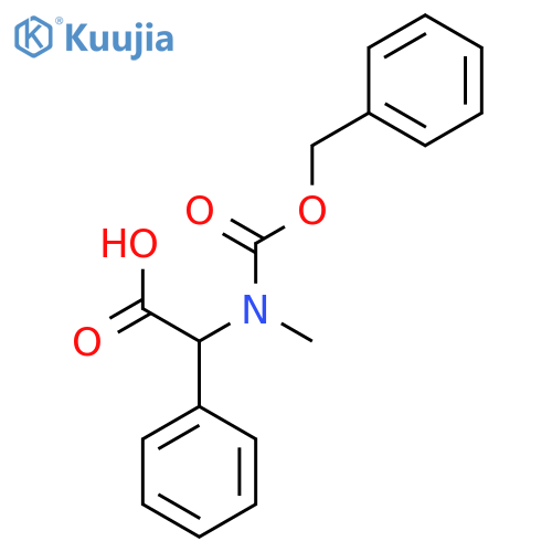 2-{(benzyloxy)carbonyl(methyl)amino}-2-phenylacetic acid structure