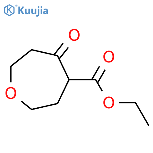 ethyl 5-oxooxepane-4-carboxylate structure