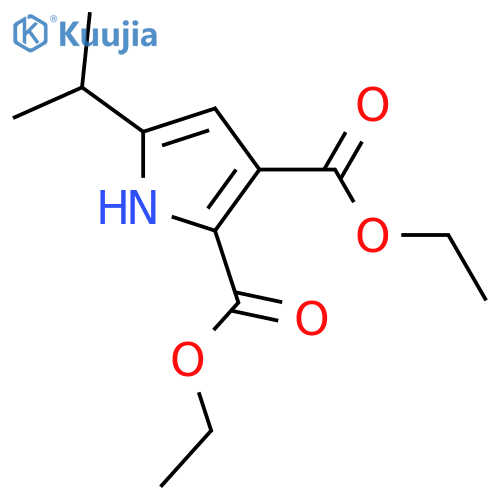 Diethyl 5-isopropyl-1H-pyrrole-2,3-dicarboxylate structure