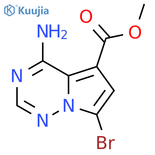Methyl 4-amino-7-bromopyrrolo[2,1-F][1,2,4]triazine-5-carboxylate structure