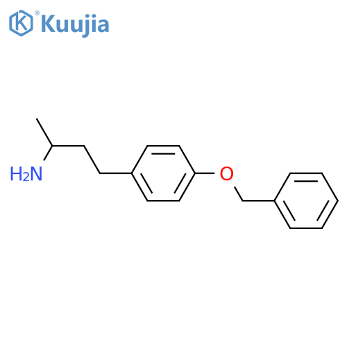 3-[4-(benzyloxy)phenyl]-1-methylpropylamine structure