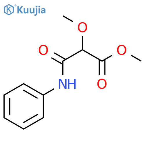 Propanoic acid, 2-methoxy-3-oxo-3-(phenylamino)-, methyl ester structure