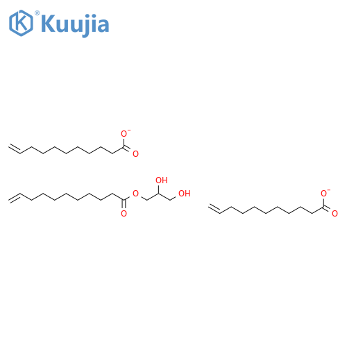 10-Undecenoic acid, 1,2,3-propanetriyl ester structure