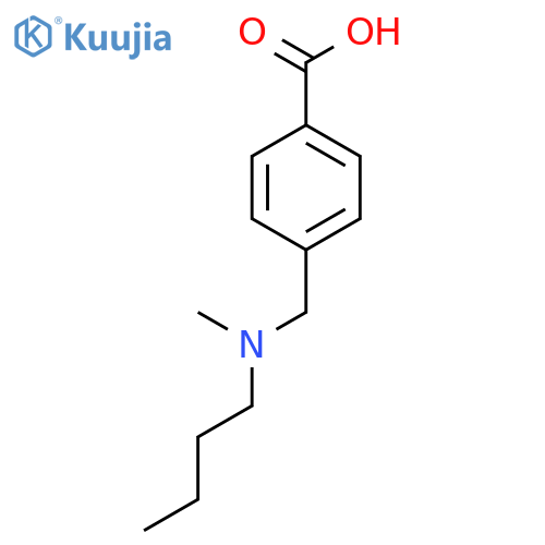 4-{[Butyl(methyl)amino]methyl}benzoic acid structure