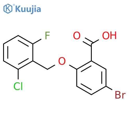 5-Bromo-2-(2-chloro-6-fluorobenzyl)oxy-benzoic Acid structure