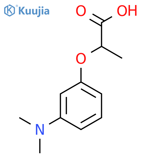 2-[3-(Dimethylamino)phenoxy]propanoic acid structure