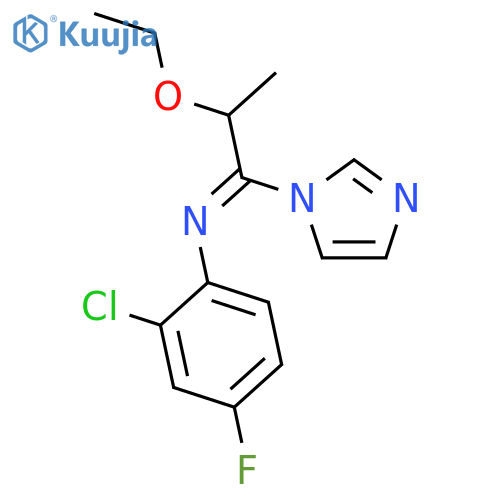 1H-Imidazole, 1-[1-[(2-chloro-4-fluorophenyl)imino]-2-ethoxypropyl]- structure