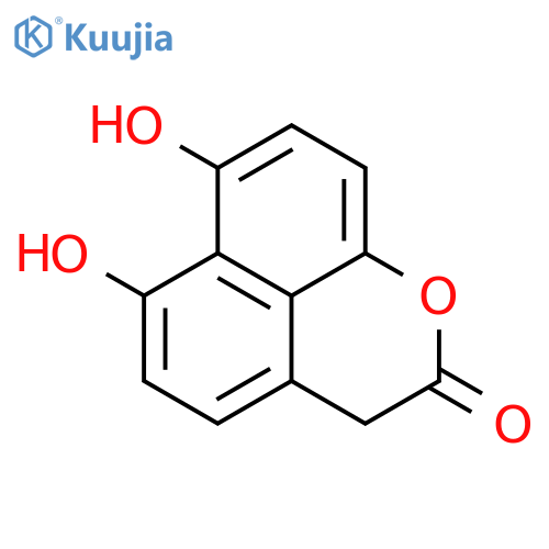 Naphtho[1,8-bc]pyran-2(3H)-one, 6,7-dihydroxy- structure