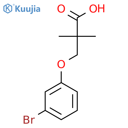 3-(3-Bromo-phenoxy)-2,2-dimethyl-propionic acid structure