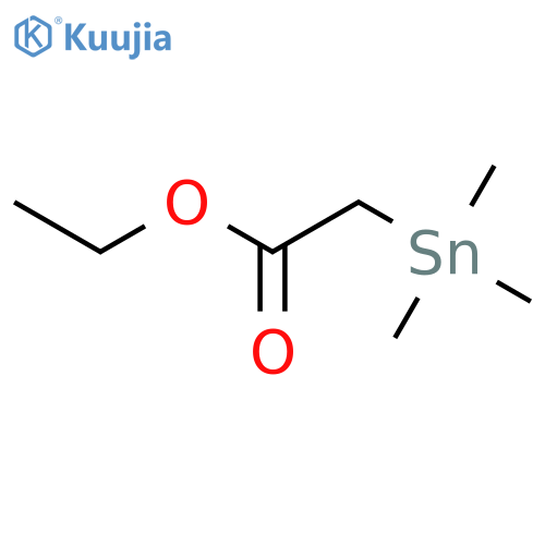 Acetic acid, (trimethylstannyl)-, ethyl ester structure