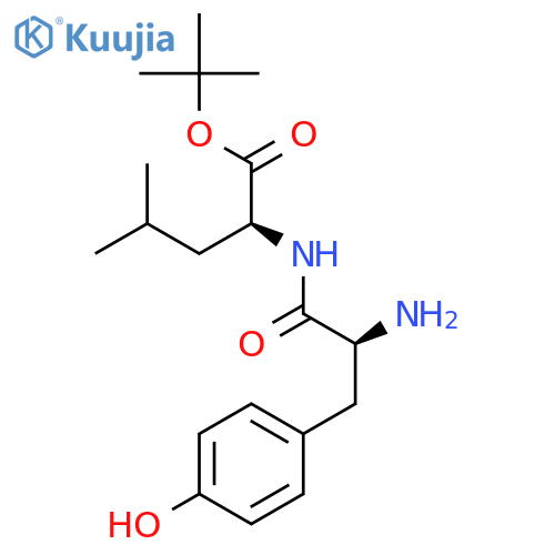 L-Leucine, N-L-tyrosyl-, 1,1-dimethylethyl ester structure