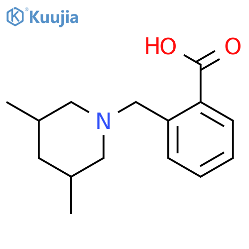 2-(3,5-dimethylpiperidin-1-yl)methylbenzoic acid structure