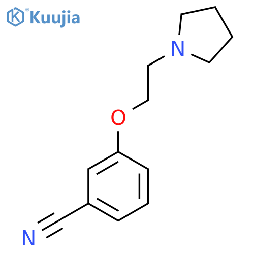 3-(2-(Pyrrolidin-1-yl)ethoxy)benzonitrile structure