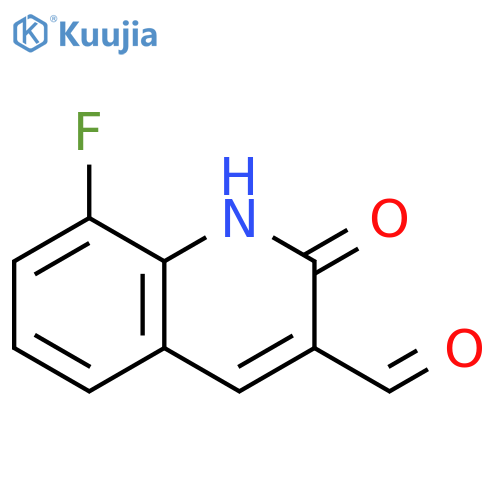 8-fluoro-2-hydroxyquinoline-3-carbaldehyde structure