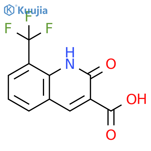 2-oxo-8-(trifluoromethyl)-1,2-dihydroquinoline-3-carboxylic acid structure