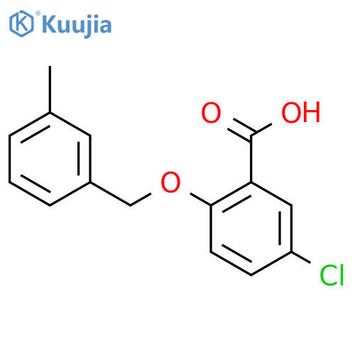5-Chloro-2-(3-methylbenzyl)oxybenzoic Acid structure
