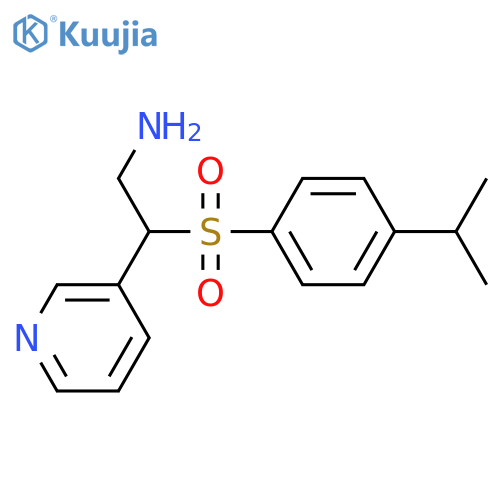 3-Pyridineethanamine, β-[[4-(1-methylethyl)phenyl]sulfonyl]- structure