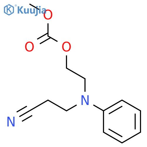 Carbonic acid,2-[(2-cyanoethyl)phenylamino]ethyl methyl ester structure