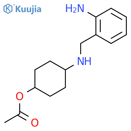 4-(((2-Aminophenyl)methyl)amino)cyclohexyl acetate structure