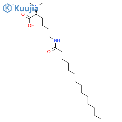 N2,N2-Dimethyl-N6-(1-oxotetradecyl)-L-lysine structure