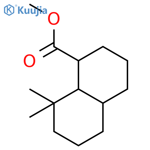 Methyl octahydro-8,8-dimethyl-1-naphthoate structure