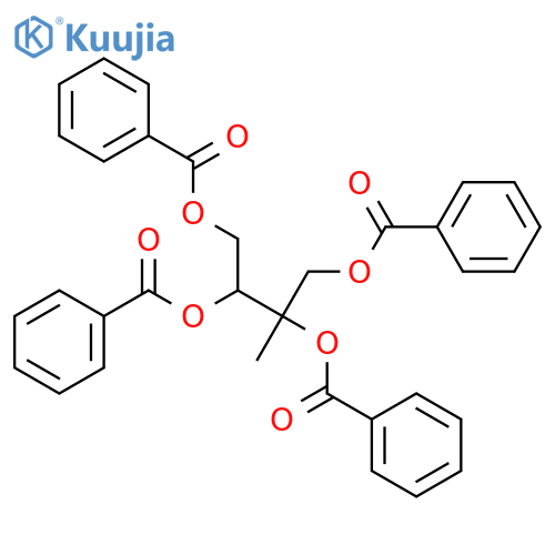 2-Methyl-1,2,3,4-butanetetrol; (2R,3S)-form, Tetra-O-benzoyl structure