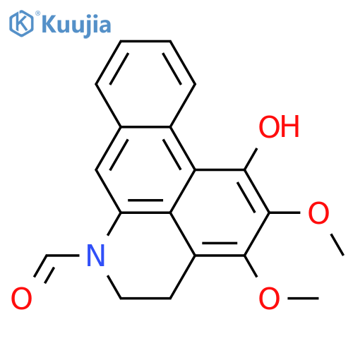 1,2,3-Trihydroxyaporphine; (R)-form, 6a,7-Didehydro, 2,3-di-Me ether, N-de-Me, N-formyl structure