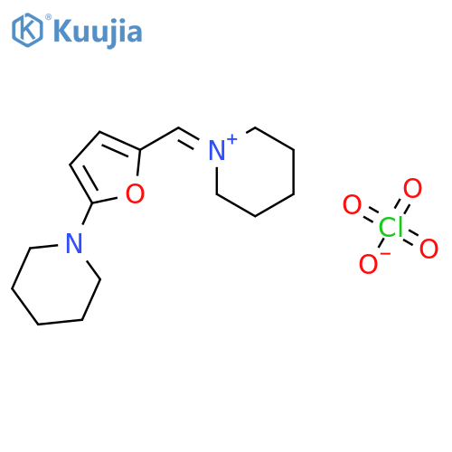 Piperidinium, 1-[[5-(1-piperidinyl)-2-furanyl]methylene]-, perchlorate structure