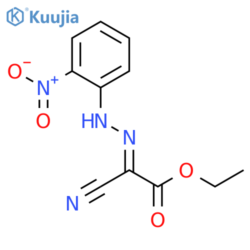 Acetic acid, cyano[(2-nitrophenyl)hydrazono]-, ethyl ester, (E)- structure