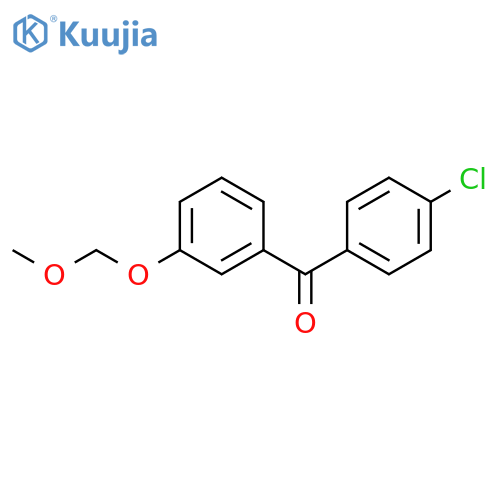 (4-Chlorophenyl)3-(methoxymethoxy)phenylmethanone structure