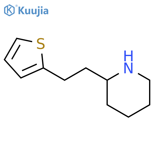 2-2-(2-thienyl)ethylpiperidine structure