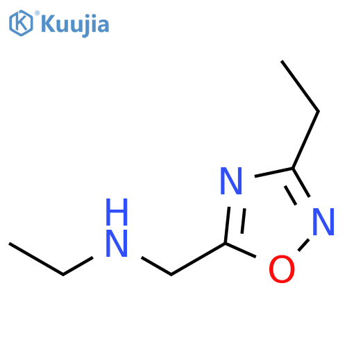 N-(3-ethyl-1,2,4-oxadiazol-5-yl)methylethanamine structure