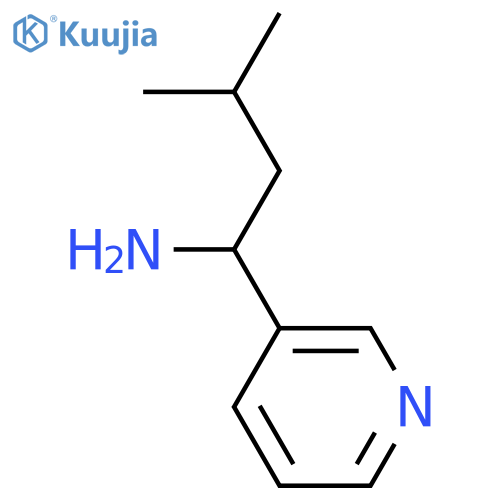 3-Methyl-1-(pyridin-3-yl)butan-1-amine structure