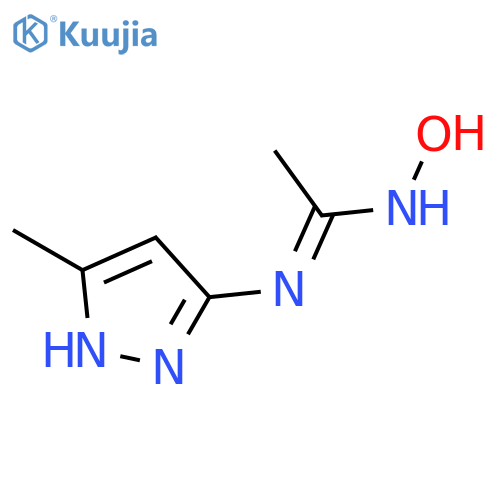 Ethanimidamide,N-hydroxy-N'-(5-methyl-1H-pyrazol-3-yl)- structure