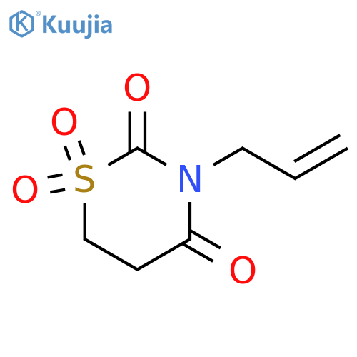 2H-1,3-Thiazine-2,4(3H)-dione, dihydro-3-(2-propenyl)-, 1,1-dioxide structure