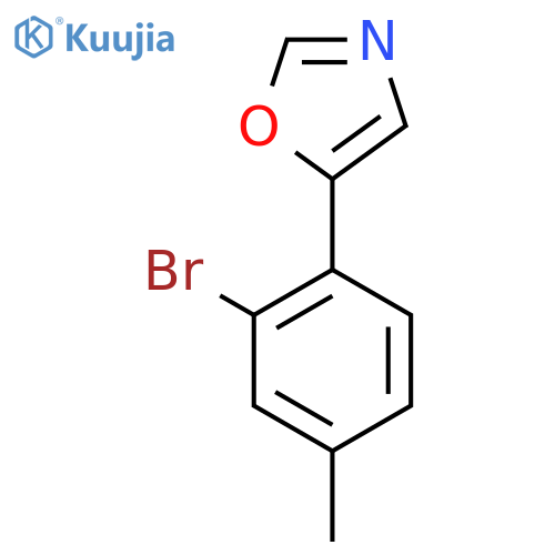 Oxazole, 5-(2-bromo-4-methylphenyl)- structure