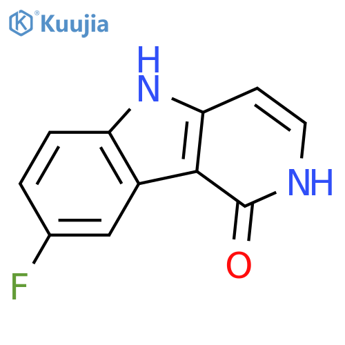 8-fluoro-2,5-dihydro-1H-Pyrido[4,3-b]indol-1-one structure