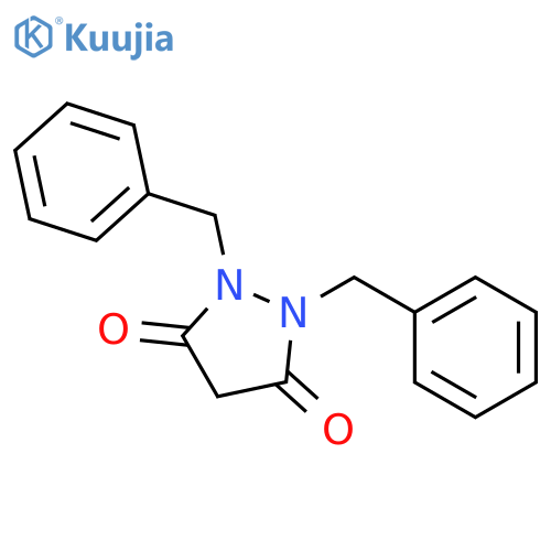 3,5-Pyrazolidinedione, 1,2-bis(phenylmethyl)- structure