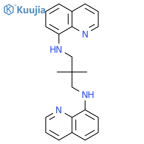 1,3-Propanediamine, 2,2-dimethyl-N1,N3-di-8-quinolinyl- structure