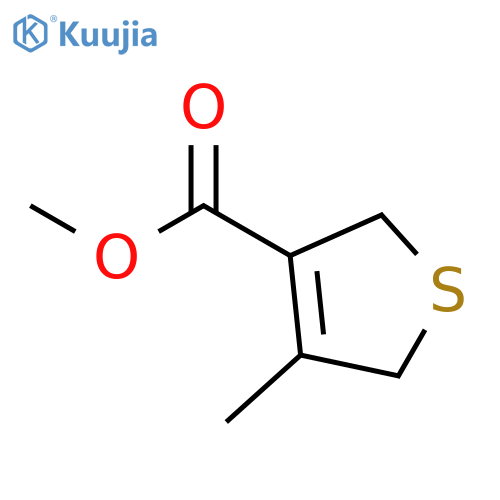 3-Thiophenecarboxylic acid, 2,5-dihydro-4-methyl-, methyl ester structure