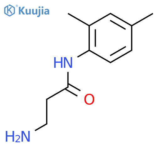 3-Amino-N-(2,4-dimethylphenyl)propanamide structure