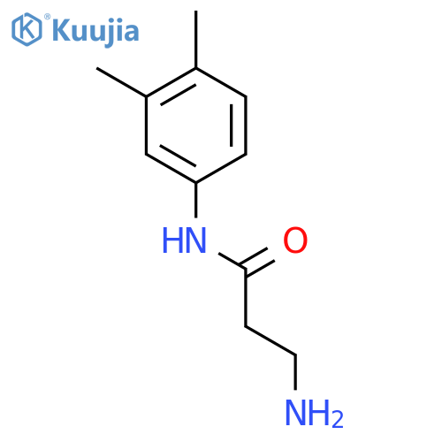 N1-(3,4-DIMETHYLPHENYL)-BETA-ALANINAMIDE structure
