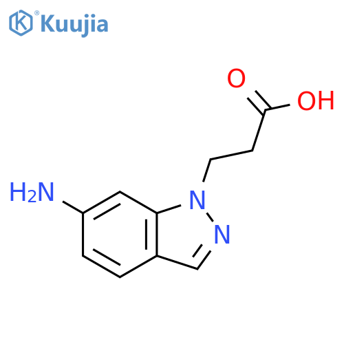 3-(6-amino-1H-indazol-1-yl)propanoic acid structure