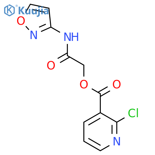 (1,2-oxazol-3-yl)carbamoylmethyl 2-chloropyridine-3-carboxylate structure