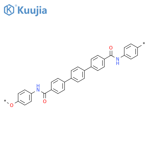 Poly(oxy-1,4-phenyleneiminocarbonyl[1,1':4',1''-terphenyl]-4,4''-diylcarbonylimino-1,4-phenylene) structure